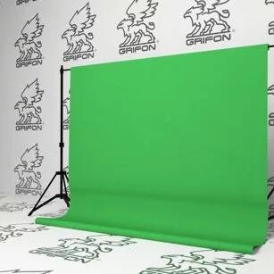 Зелёный хромакей для PhotoShop. Фон тканевый B-96 (300х360см)